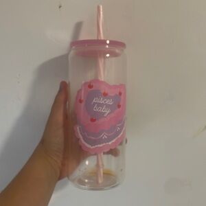 Hello this is a cute glass cup very cheap and takes a lot of time to make.